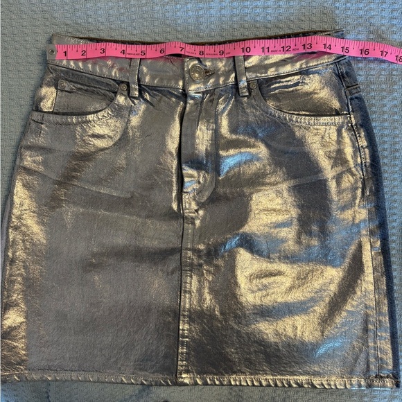 Sandro Silver Metallic Skirt - Picture 12 of 16